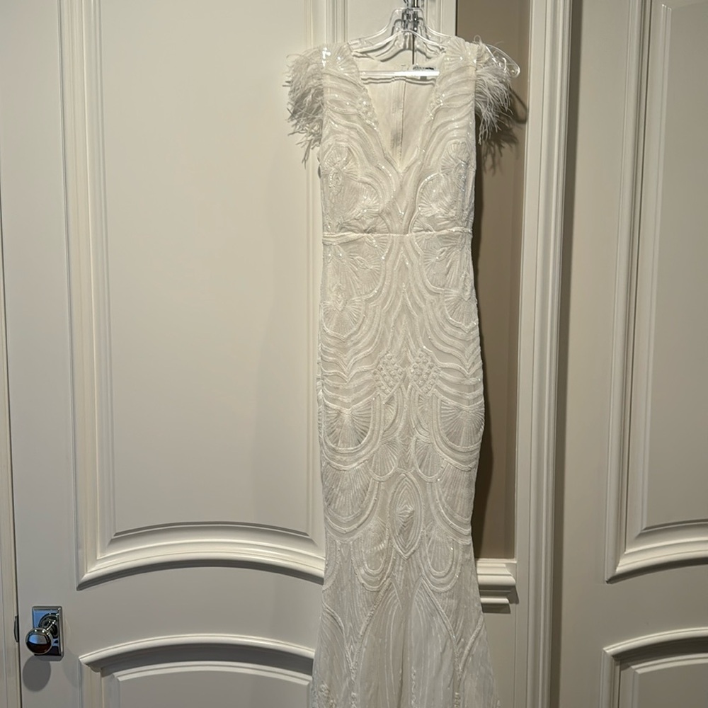 Sequined formal gown-perfect for a date party!